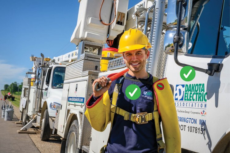 Smiling Lineworker